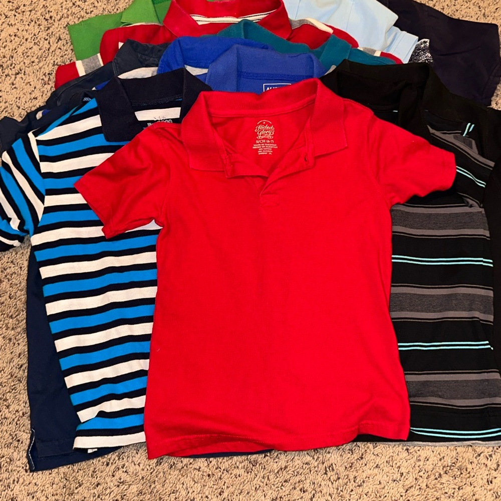 Polo short sleeve Lot, size 7-8, boys